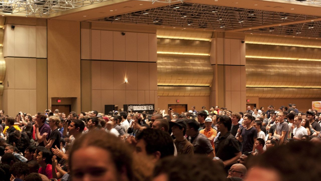 Crowd of players and spectators at the Evolution Championship Series 2011