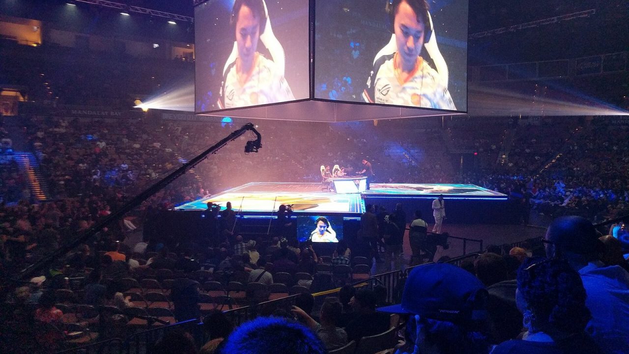 Arena stage at Evo 2017 before the Street Fighter V grand finals