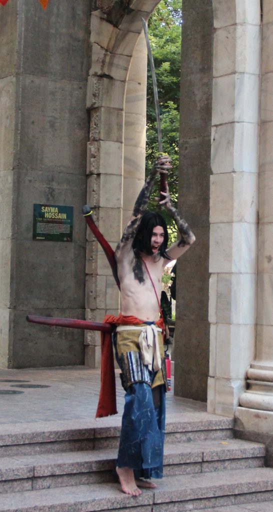 Cosplayer dressed as Genichiro from Sekiro at Dragon Con 2025