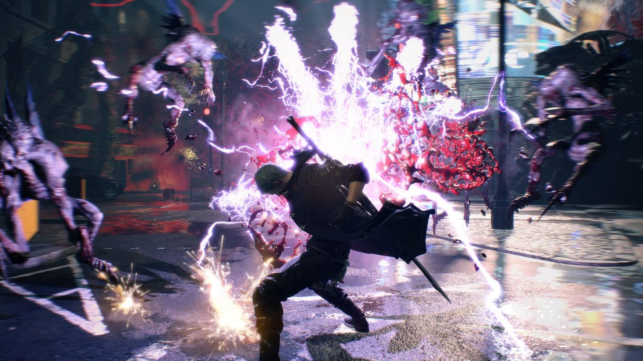 Devil May Cry 5 combat screenshot