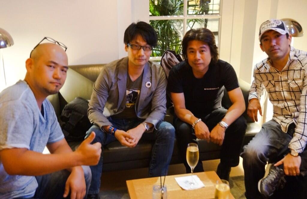 Hideki Kamiya, Hideo Kojima, Tatsuya Minami and Shinji Mikami together in 2014